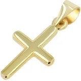 Kettenanhänger ADELIA ́S "Unisex Anhänger – Kreuzanhänger aus 925 Silber", gold, Schmuckanhänger, Damen, Silber 925 (Sterlingsilber), Kettenanhänger, Zum Verschenken an Menschen, die Ihnen am Herzen liegen