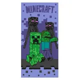Minecraft Badetuch 70 x 140 cm rosa