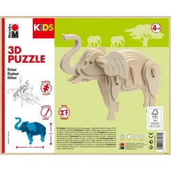 Marabu KiDS 3D Puzzle "Elefant", 27 Teile