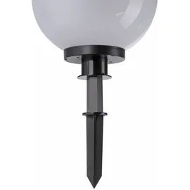 just light. Kugelleuchte Kunststoff Ø30cm 2er Set inkl. Erdspieß weiß