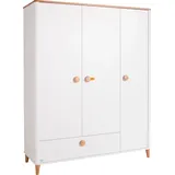 Paidi Drehtürenschrank Lotte & Fynn 162,3 x 202,2 cm Eiche massiv weiß