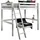 58 aufm Kessel Hochbett Karolina 209 x 215 x 190 cm Kiefer massiv weiß