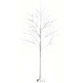 Costway Weihnachtsbaum Künstlicher Weiß 180 cm
