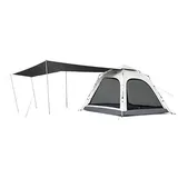 Naturehike Ango Pop Up Zelte Automatische 3 Mann Person Camping Zelt mit Markise Einfache Montage Zelt Wasserdicht Winddicht Anti-UV für Familie Park Camping Wandern Outdoor