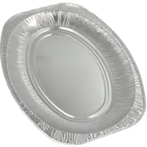 Papstar Starpak Servierplatten, Alu oval 35 cm x 24,5 cm