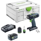 Festool T 18+3 Basic Akku Bohrschrauber 18 V 50 Nm Brushless + 1x Akku 5,0 Ah + Schnellladegerät + Systainer