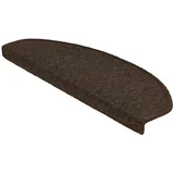 Floordirekt Karat Stufenmatte London Selbstklebend Dunkelbraun Halbrund 19 x 56 cm