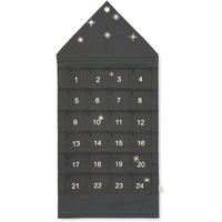 ferm LIVING - House Adventskalender, breit / dunkelgrün