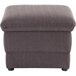 Polsterhocker DOMO COLLECTION "Lale", grau (anthrazit), B:62cm H:45cm T:62cm, Struktur grob (85% Polyester, 15% Polyacryl), Struktur (100% Polyester), Microfaser PRIMABELLE (100% Polyester), Hocker