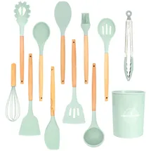 Intirilife Küchenutensilien Set 12-teilig Silikon Mint Grün