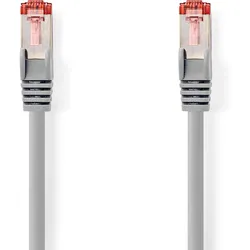 Nedis CAT6-Netzwerkkabel | RJ45 Stecker | RJ45 Stecker - S/FTP | 2.00 m | Rund | LSZH | Grau | Label