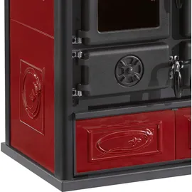 La Nordica-Extraflame La Nordica Rosetta Sinistra 5.0 Ceramica Küchenofen | bordeaux