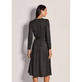 Madeleine Midikleid Grafisches Muster Schwarz/Braun 46