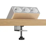Kalb Material Für Möbel kalb Luxor 3-Fach Steckdose 230VAC 2m Kabel Tischklemme Untertischmontage 16A Flexibel