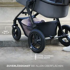 Kinderkraft MOOV 2 4-in-1 AIR Kombikinderwagen, Moonlight Grey, Kinderwagen 2 in 1