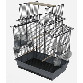ollesch Vogelkäfig Wellensittich Kanarien mit Freisitz & Zubebör