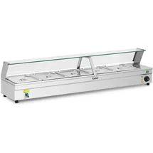 Royal Catering Bain Marie 5 x GN 1/2 Ablasshahn