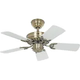 CasaFan Classic Royal MA-WE 75 cm Deckenventilator gold/weiß inkl. Zugkette