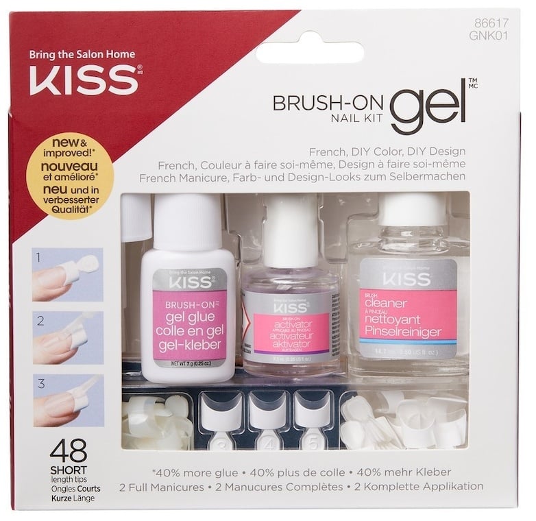 KISS Brush On Gel Tips Kit Kunstnägel & Nageldesign