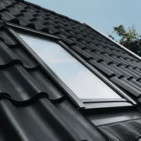 VELUX Klapp-Schwing-Fenster GPU FK06 SD0J4 Polyurethan THERMO Alu inklusive Eindeckrahmen EDJ 66x118 cm