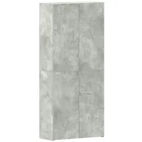 VidaXL Schuhschrank Betongrau 80x35,5x180 cm Holzwerkstoff