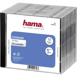 Hama - Behälter CD-Aufbewahrung - Kapazität: 1 CD - Schwarz, durchsichtig (Packu...