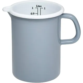 RIESS Riess, Küchenmaß ⌀10cm 1L Pure Grey Emaille,