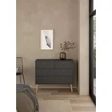 Andas Kommode »Bodo, Aufbewahrung, Schubladenschrank, Stauraum«, 4 Schubladen, Beine und Griffe aus Echtholz, Breite 99 cm