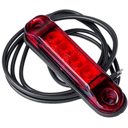 Rote LED-Umrissleuchte SLIM Horpol