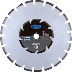 Tyrolit Diamant-Trockenschnitt Sägeblatt Basic DCA, Bohrung 25,4 mm, Segmenthöhe 10mm
