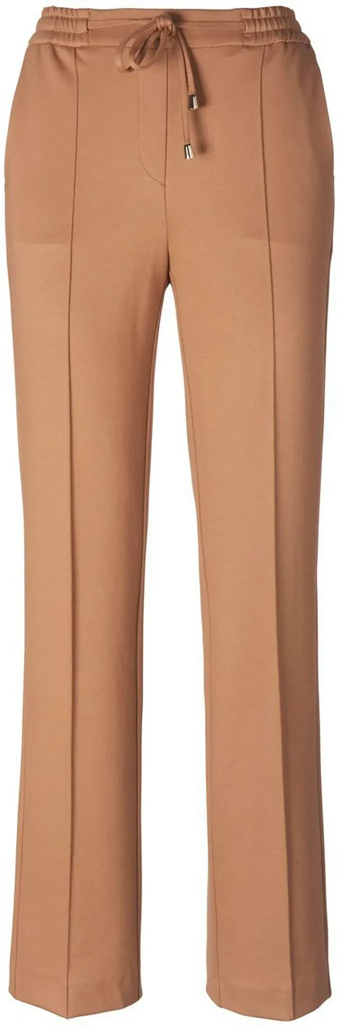 Le pantalon en jersey coupe Cornelia  Peter Hahn marron