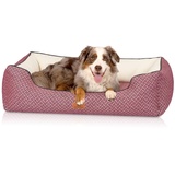 Knuffelwuff Tierbett Hundebett Sanford, Orthopädisch rot 105 cm x 155 cm