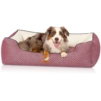 Knuffelwuff Tierbett Hundebett Sanford, Orthopädisch rot 105 cm x 155 cm