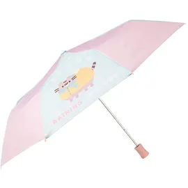 Grupo Erik Taschen Regenschirm Automatik Pusheen - Klein Regenschirm Kinder und Erwachsene - Taschenschirm Automatik