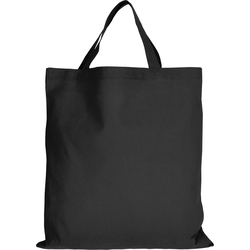 5er | 15er | 50er Pack Baumwolltasche - 28 Farben | mit zwei kurzen Henkeln | 38x42cm | Jutebeutel | Einkaufstasche | unbedruckt, schwarz