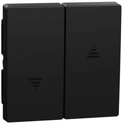 Merten Wippe 2t Schalter schwarz mit Pfeile MEG3855-0403