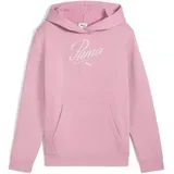 Puma Kinder Kapuzensweat ESS SCRIPT Hoodie FL G, Größe 152 in Rot Poised Pink