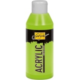 Kreul 84218 Solo Goya Acrylic gelbgrün, 250 ml Flasche, cremige vielseitig einsetzbare Acrylfarbe in Studienqualität, auf Wasserbasis, schnell und matt trocknend, gut deckend, wasserfest