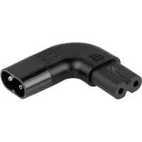 Kabelmeister Stromadapter Stecker C8 an C7/Euro 8 Buchse, links/rechts
