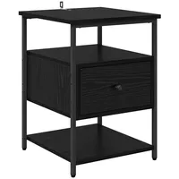 VidaXL Nachttisch Schwarze Eiche 40 x 42 x 56