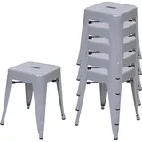 MCW Hocker MCW-A73 Metall 39 x 46 x 39 cm Grau