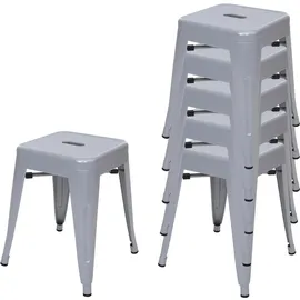 MCW Hocker MCW-A73 Metall 39 x 46 x 39 cm Grau
