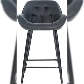 CLP Barhocker Gibson Dunkelgrau Stoff
