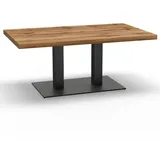 big möbel gmbh Gastro Loungetisch 120x70 cm | Eiche Rom Natur | Gusseisengestell | 45 cm Höhe