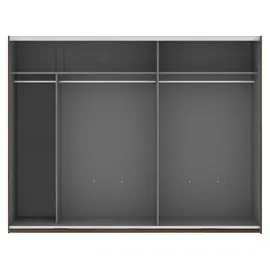 Forte Schwebetürenschrank 270 x 210 x 61 cm schlammeiche/schwarzeiche