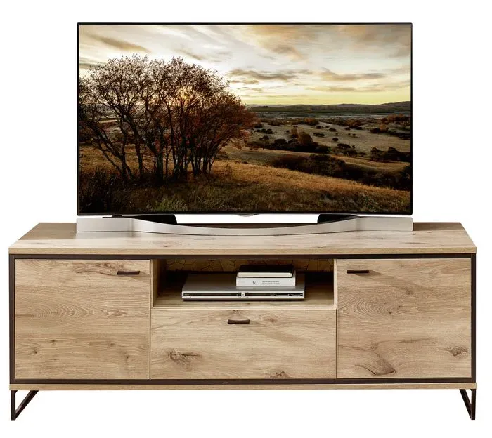 Wohnconcept TV-Lowboard Ruben Holzoptik Braun Eiche
