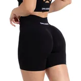 SMILODOX Shorts Cetrina, Scrunch in Schwarz Schwarz