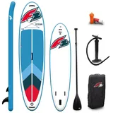 F2 Marken Stand Up Paddle Board Ocean Rot SUP 10'5 320cm + Basic Zubehör Paket