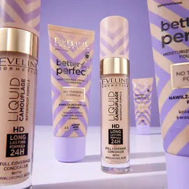 Eveline Cosmetics Liquid Camouflage wasserfester Korrektor mit Hyaluronsäure Farbton 04 Light Vanilla 7.5 ml