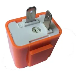 12V 2 Pin Geschwindigkeit einstellbar LED Blinker Blinker Blinker Licht Relais Widerstand Fix Hyper orange